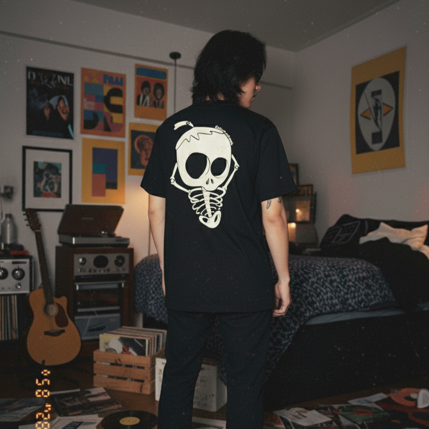 Playera Chillin Skeleton