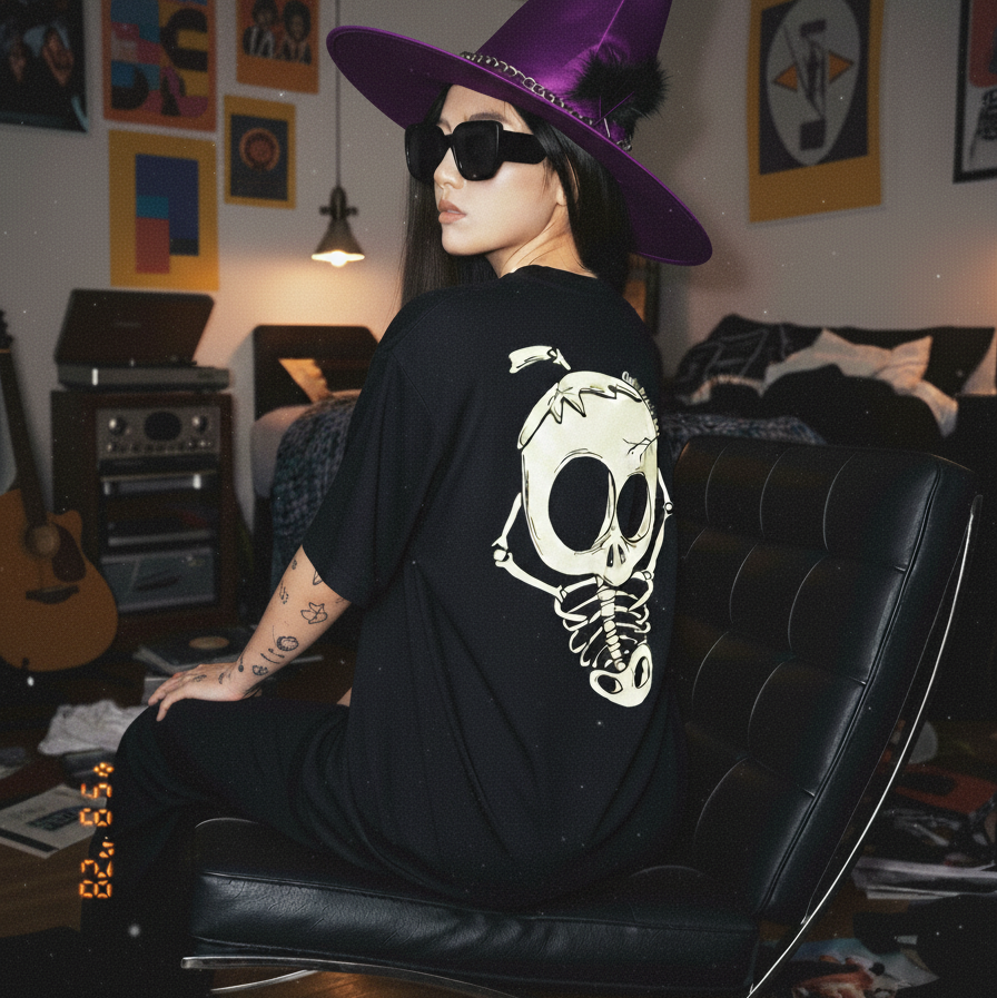 Playera Chillin Skeleton